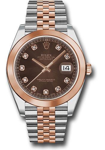 Rolex Steel and Everose Rolesor Datejust 41 Watch 126301 choij