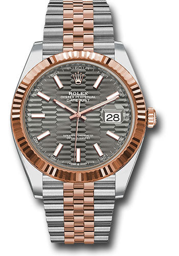 Rolex Steel and Everose Rolesor Datejust 41 126331 slflmij