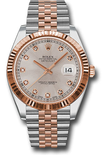 Rolex Steel and Everose Rolesor Datejust 41 126331 sudj