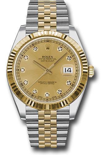 Rolex Steel and Yellow Gold Rolesor Datejust 41 Watch 126333 chdj