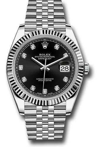 Rolex Steel and White Gold Rolesor Datejust 41 Watch 126334 bkdj