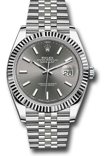 Rolex Steel and White Gold Rolesor Datejust 41 Watch 126334 dkrij