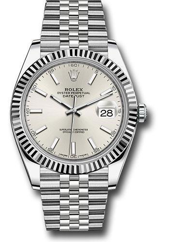 Rolex Steel and White Gold Rolesor Datejust 41 Watch 126334 sij