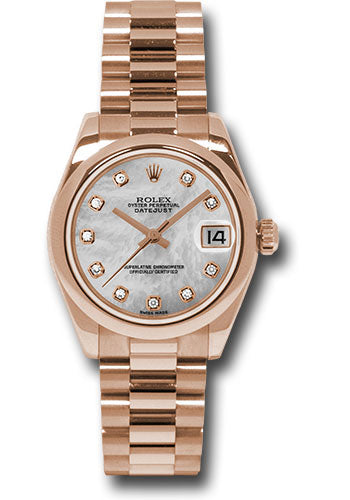 Rolex Pink Gold Datejust 31mm Watch 178245 mdp