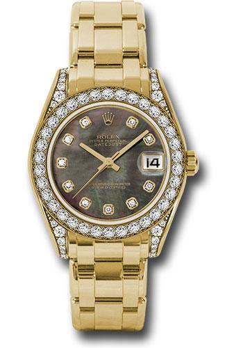 Rolex Datejust Pearlmaster 34mm Watch 81158 dkmd