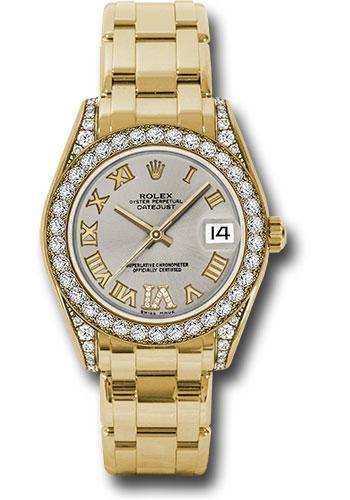 Rolex Datejust Pearlmaster 34mm Watch 81158 sdr