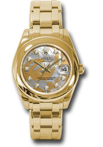 Rolex Datejust Pearlmaster 34mm Watch 81208 gdd