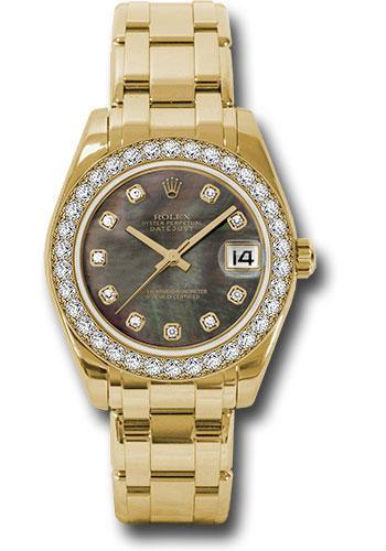 Rolex Datejust Pearlmaster 34mm Watch 81298 dkmd