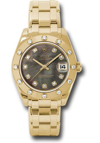 Rolex Datejust Pearlmaster 34mm Watch 81318 dkmd