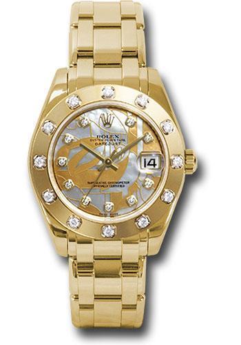 Rolex Datejust Pearlmaster 34mm Watch 81318 gdd